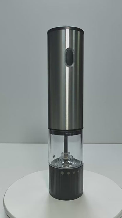 Electric Salt and Pepper Grinder – Automatic Rechargeable Mill with Adjustable Coarseness, Kitchen Appliances
