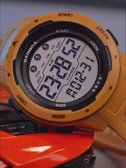 Men Digital Sports Watch Alarm Clock Waterproof 50M Digital Watch Large Screen Military Clock