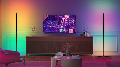 RGB Dream Colour Floor Lamp – Music Sync, 16 million Colour Changing Standing Mood Light for Bedroom & Living Room