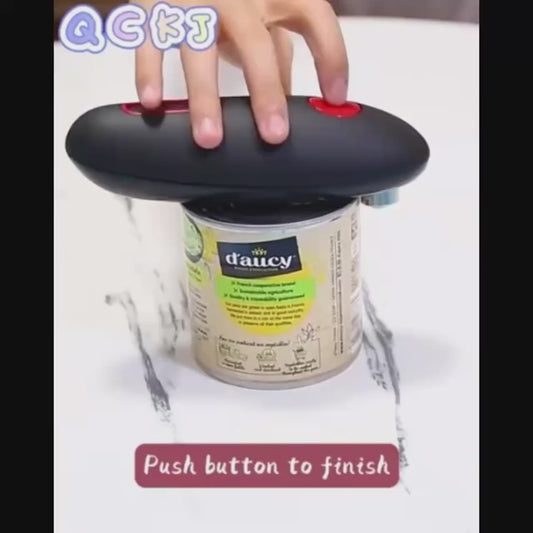 Electric Can Opener One Touch Automatic Jar Bottle Can Open Machine Portable Kitchen Hand Free Opener