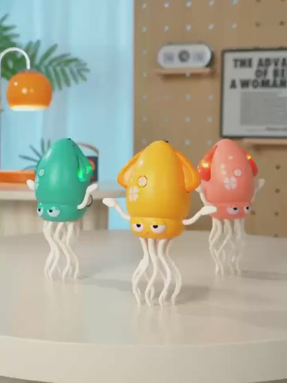 Dancing Octopus Electronic Toy, Musical Crawling Pet with Automatic Obstacle Avoidance for Children
