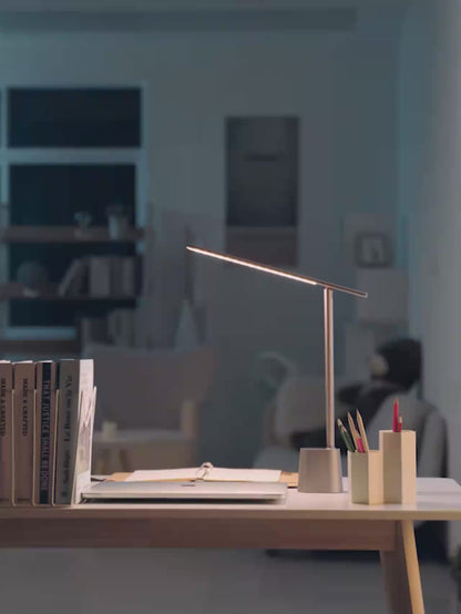Baseus 180° Foldable LED Desk Lamp – Rechargeable, Auto Dimming, Eye Protection for Study & Reading